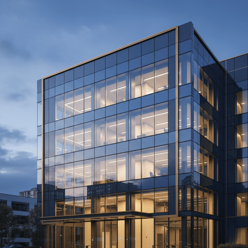 توريد وتركيب زجاج واجهات شركات